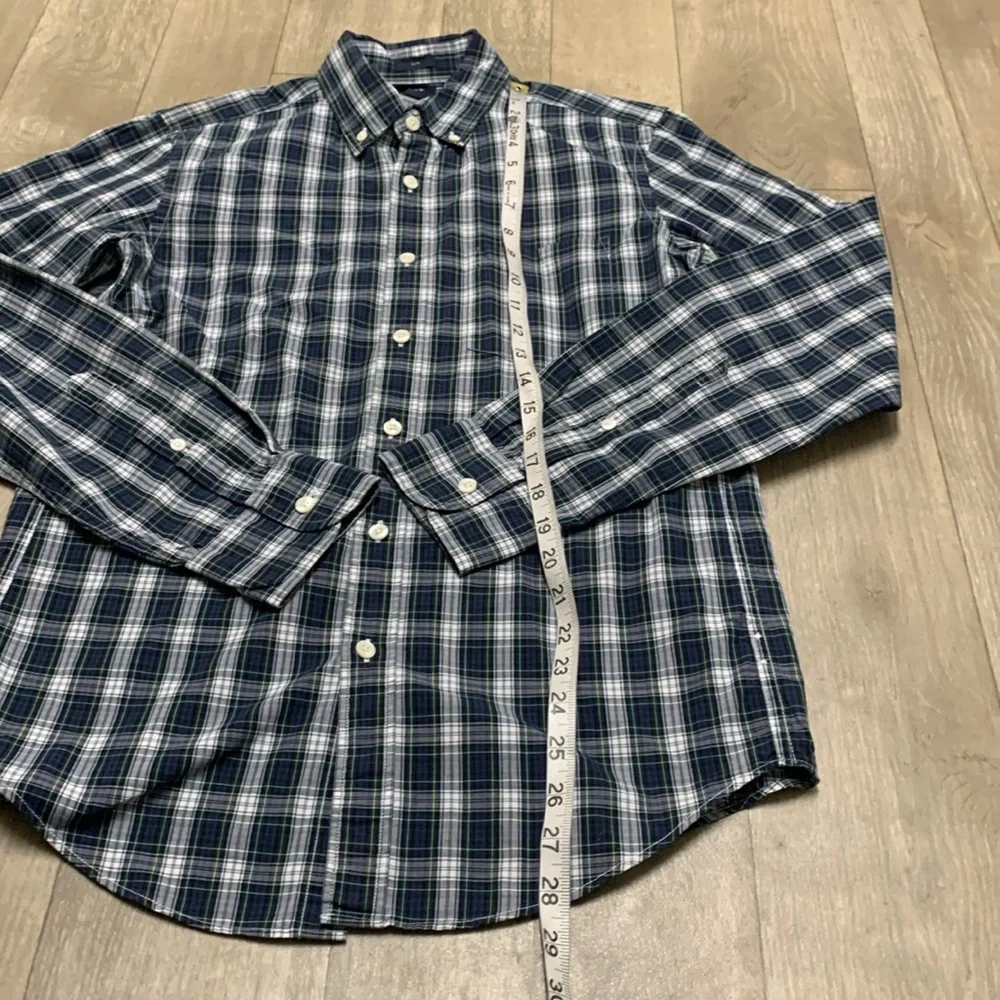 Mens J.Crew‎ Slim Button Down Plaid Casual Long Sleeve Shirt